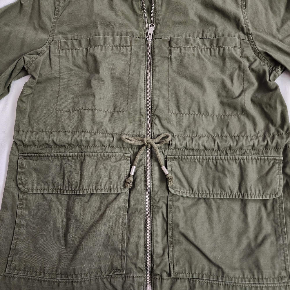 Old Navy Twill Field Jacket Hunter Pines Women's Medium - Picture 5 of 14